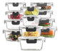 Finedine 24-piece Superior Glass Food Storage Containers Set 0