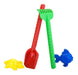 Chichess Beach Set with Long Shovel and Rake Plus Two Molds 0