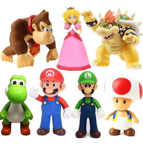 Mario Bros Luigi Princesa Peach Muñecos Personajes 0