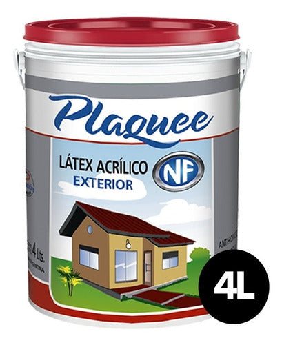 Distinción Pinturas Latex Exterior Blanco Plaquee NF X 4 Liters 1