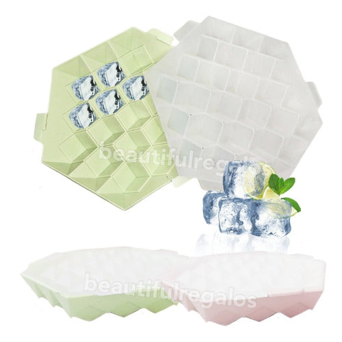 Beautifull Regalos Hexagonal Ice Cube Tray Two Parts 1