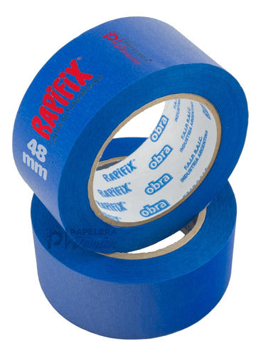 Rapifix Cinta Papel Obra Enmascarar Azul UV 48mm Rapifix Pintor Roll 3