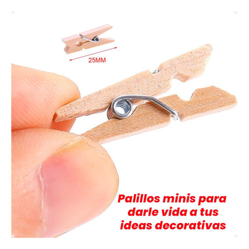 Palillos De Madera Mini X100 Unidades 4