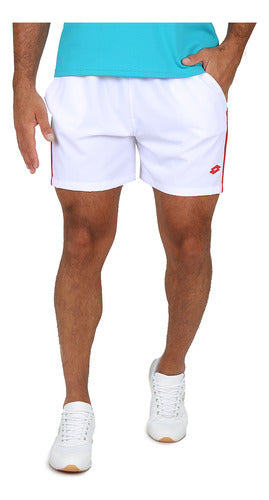 Lotto Men's White Superrapida Padel Shorts by Dexter 0