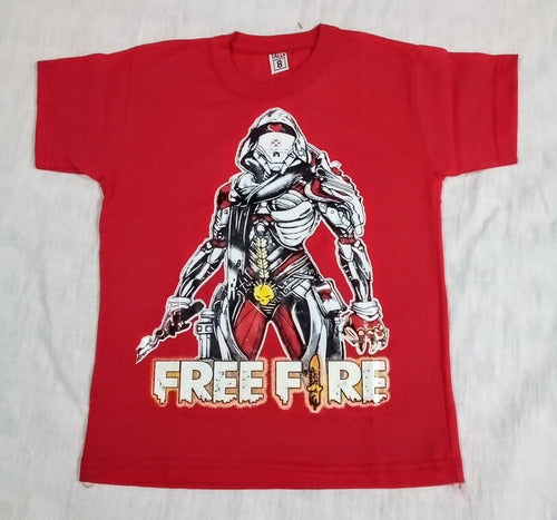 Kids' Free Fire T8 T-Shirt - Glow in the Dark Print - Size 8 2