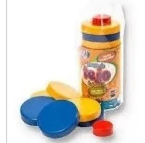Wooden Tejo Game for Plaza and Beach in White and Red or Yellow and Blue 1