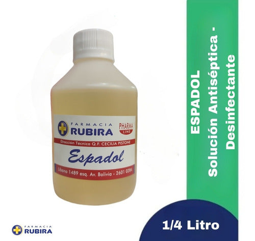 Solución Antiséptica Desinfectante Tipo Espadol 1/4 Litro 0