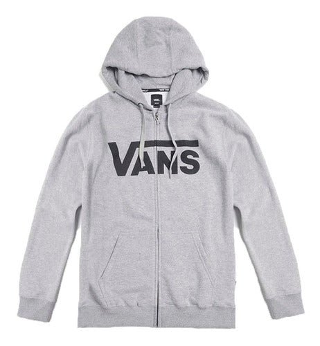 Vans Men's Lifestyle Hooded French Terry Gray Jacket 0