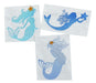 Embroidery Machine Design Template Three Mermaids Silhouette 3187 0