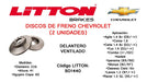 Litton Discos De Freno Juego Chev Corsa 1.6 Litton Rep Floresta 1