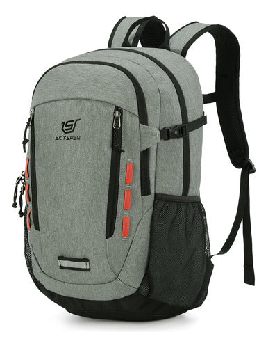 Mochila Para Senderismo 30l Ligera Ergonomica Gris Skysper 0