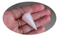 Natural Rose Quartz Pendulum - 6 Faceted Sides - 4.0 Cms 0