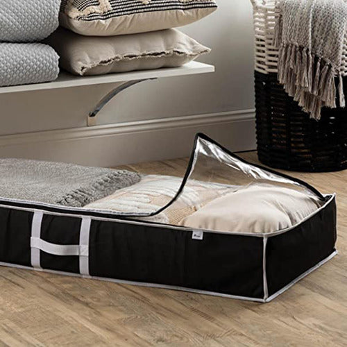 DecoTeam Under Bed Fabric Organizer with Visor and Zipper 2