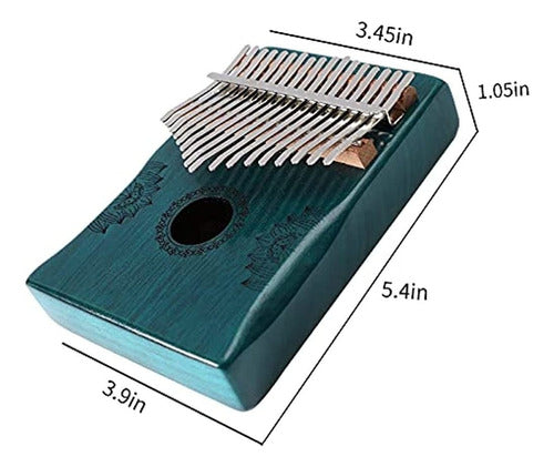 Ubblove Kalimba Thumb Piano 17 Keys, Portable Mbira Finger Piano 1