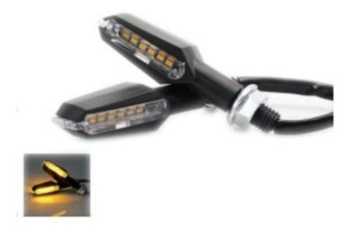 JC Super Oferta! Faros De Luz Led De Giro Moto 12v Ambar 1