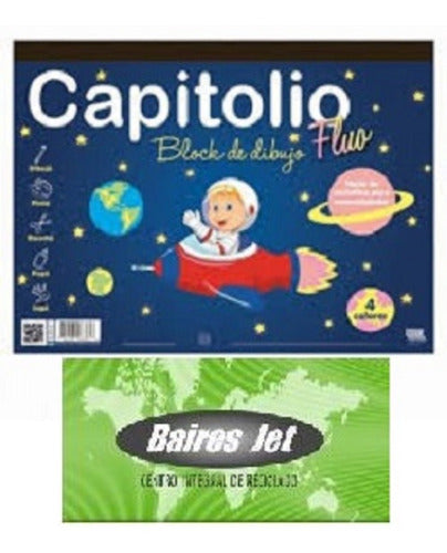 Capitolio 6364 Drawing Blocks Set of 30 Fluorescent Colors 22x29.5x16 0