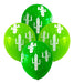Cactus Printed Latex Balloons x 10 Units 0