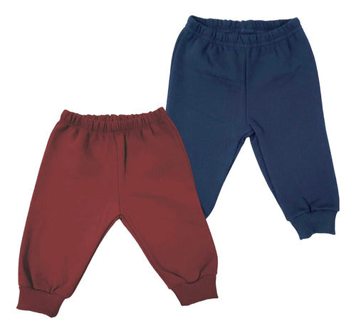 Pack of 2 Baby Fleece Jogging Pants Cotton Combo for Kids 3