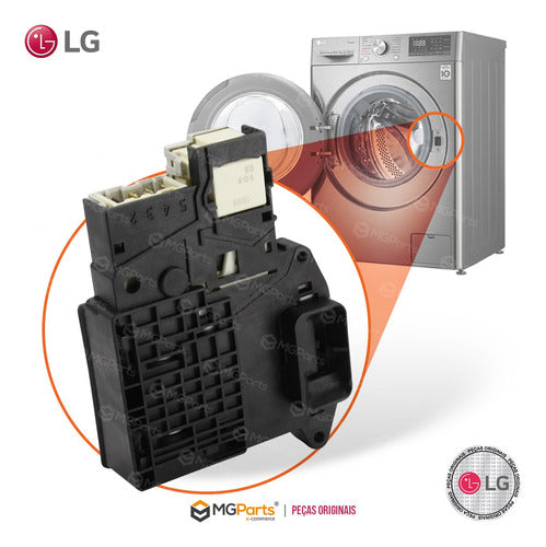 Trava Porta Lavadora Lava Seca LG Cv3011wg4 - 220v 1