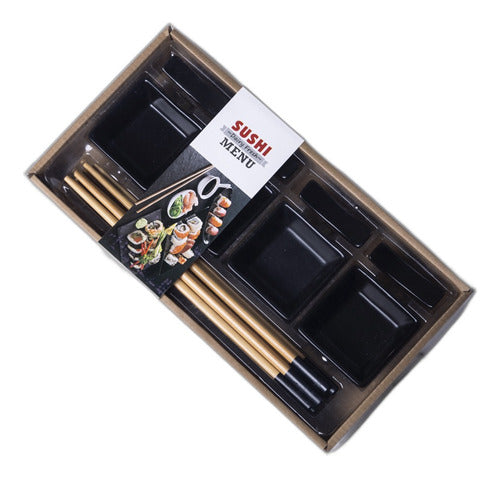 Binah Deco Sushi Set with 4 Dips 0