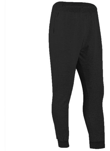 Folau Senior Men's Black Plain Joggers 8