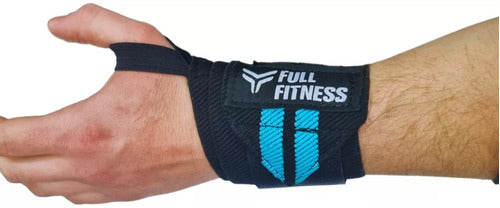 Adjustable Elastic Wrist Wraps with Thumb Anchor - Cross Training - Weightlifting Support Pair 1