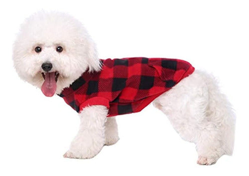 Kooltail Plaid Perro Polar Chaleco Ropa Con Bolsillo Mascota 1