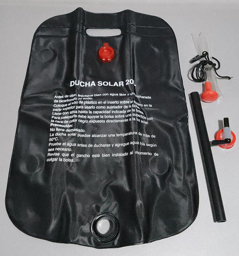 Ducha Solar 20 Lts Portatil Camping - Caza - Pesca - Nautica 1