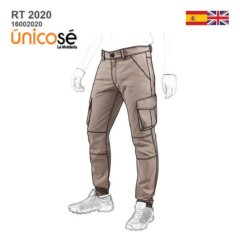 Moldes Unicose Pantalon Cargo Hombre RT 2020 0