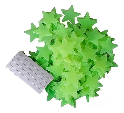 Glow In The Dark 50 Fluorescent Stars 0