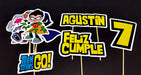 MuchoEvento Adorno Torta Jovenes Titanes Teen Titans Go! Personalizado 6