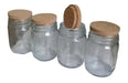 Rigolleau Glass Jars 100cc with Cork Lid x 16 Units 0