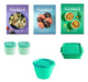 Set of 10 Tupperware Aqua Hermetic Containers + Recipe Book for Meals 3