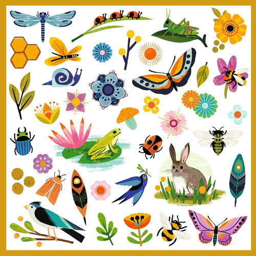 Djeco Stickers Garden Animals Plants 160 Units +4 Years 1