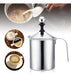 Stainless Steel Milk Frothing Pitcher 600ml with Handle - Ideal for Frothing and Heating 1