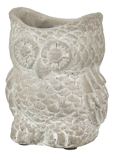 Primitives by Kathy Set Of Three Cement Owl Planter Set 1