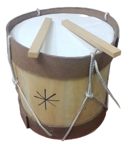 Large Wooden Drum Set with 2 Drumsticks – Premium Import 1
