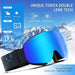 Torege Gafas De Esquí Antivaho De Doble Capa Con 2