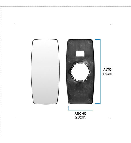 Base Glass Holder with Ford Cargo 2011 Adapted Glass C/Defroster 1