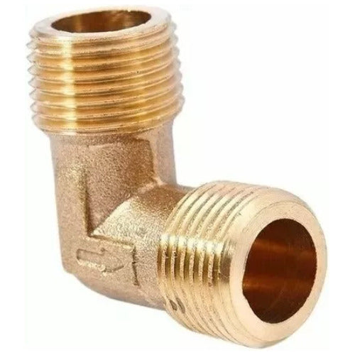 Codo De Bronce Para Compresores 25 50 100 Litros Lusqtoff 0