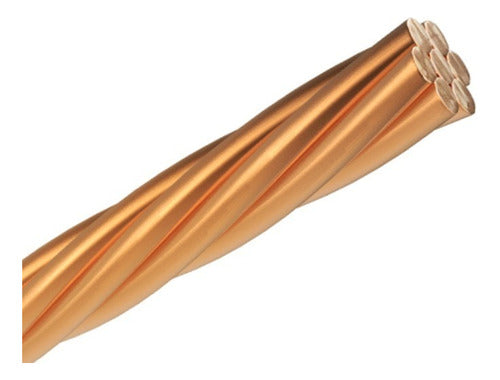 Normalized Bare Copper Wire 1x10 mm (7 Strands) - IRAM Standardized Copper per Meter 0