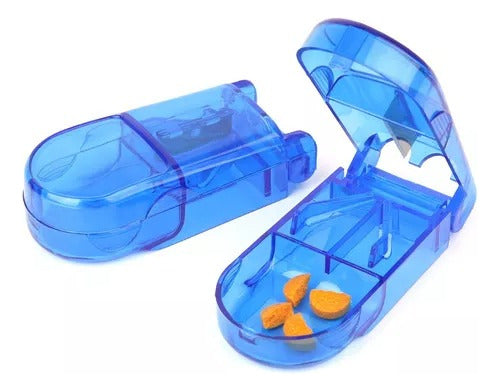 Kit Weekly Pill Organizer 3 Doses 7 Days + Pill Cutter for Pets x2 Units 1