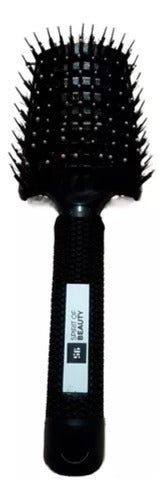 Kaier Cat Curved Anti-Frizz Brush with Black Bristles 0