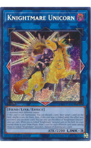 Konami Knightmare Unicorn (Alternate Art) - Ra01 - Secret Rare 0