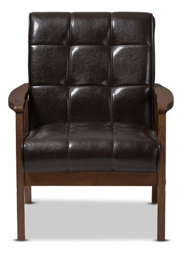 Baxton Studio Mid-Century Masterpieces - Club Chair, Brown 1