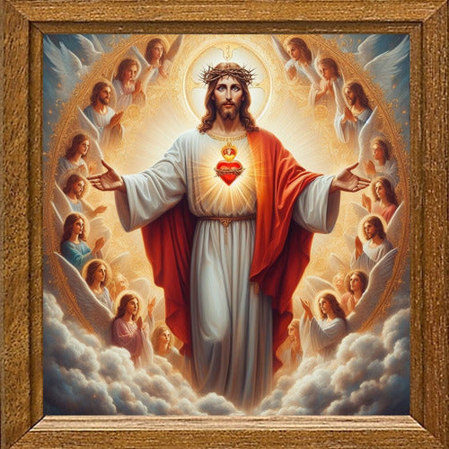 Marmath Digital Designs Heart of Jesus Digital Art V3 50x50cm Unique Piece 0