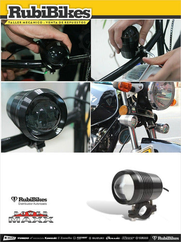 Farol Proyector Caminero Led Para Moto 1