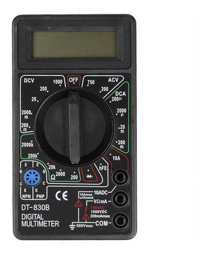 Generic Multimetro Digital Tester De Mano Con Cables Dt-830b 0