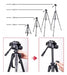 Weifeng Tripod WF3560 Up to 1.68 Meters for DSLR Cameras 3