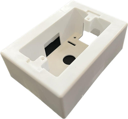 Pack of 10 Rectangular PVC External Surface Cable Duct Boxes 0